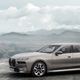 A photo of the new, all-electric BMW i7 sedan.